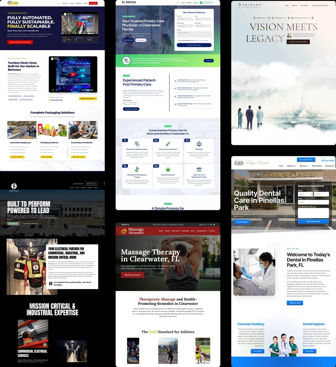 Gallery of Devbo Web Designs