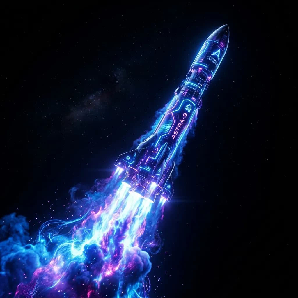 Bioluminescent Rocket Launch