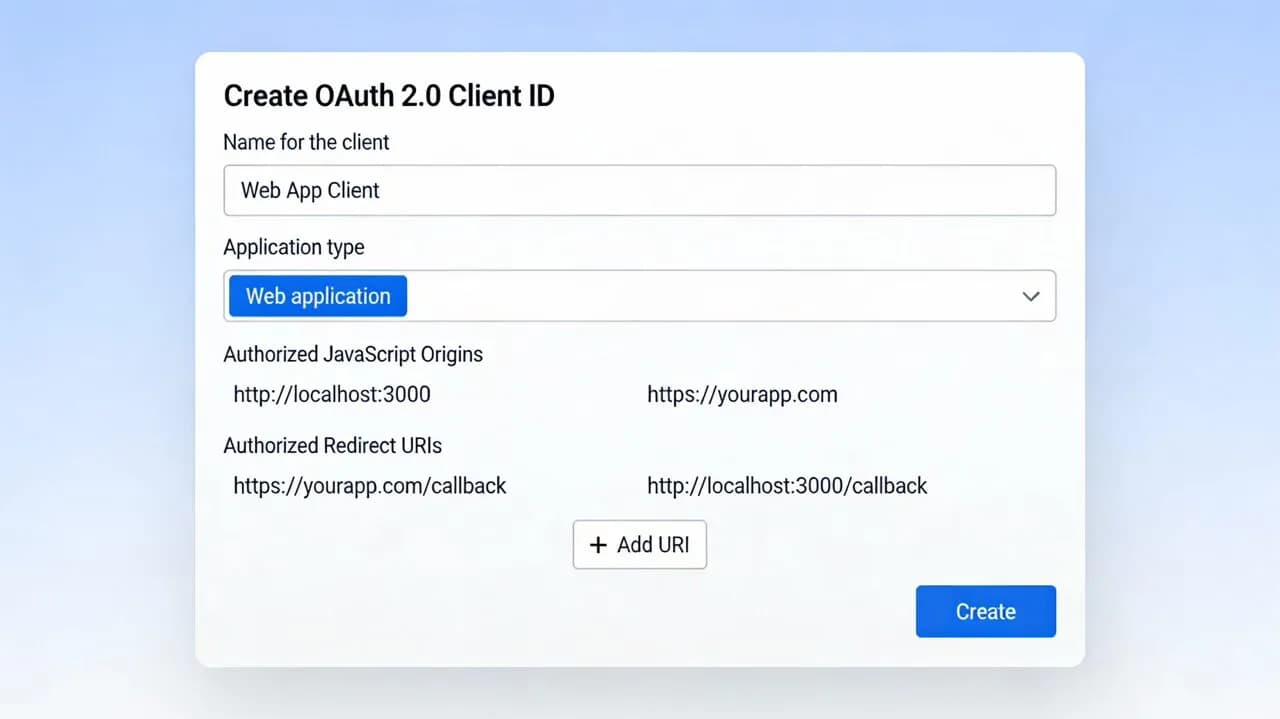 Google_Cloud_OAuth_Client_ID_creation_form_with_credentials_setup Large