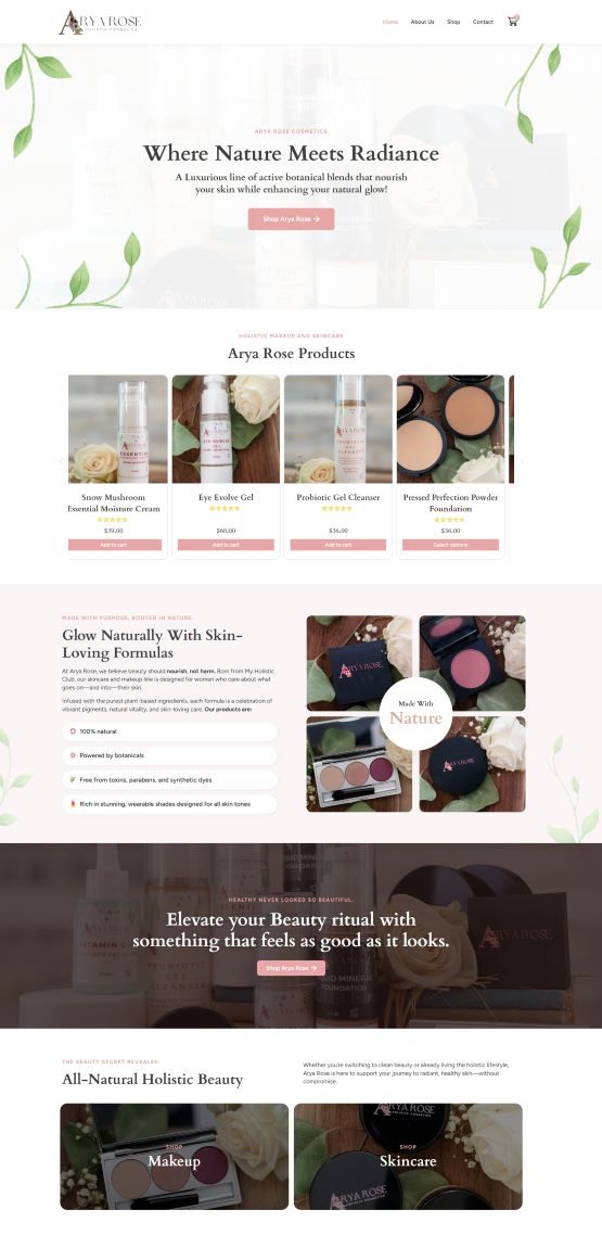 Arya Rose Web Design