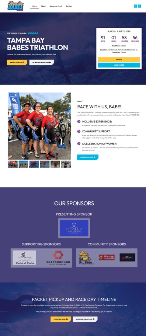 Tampa Bay babes website design