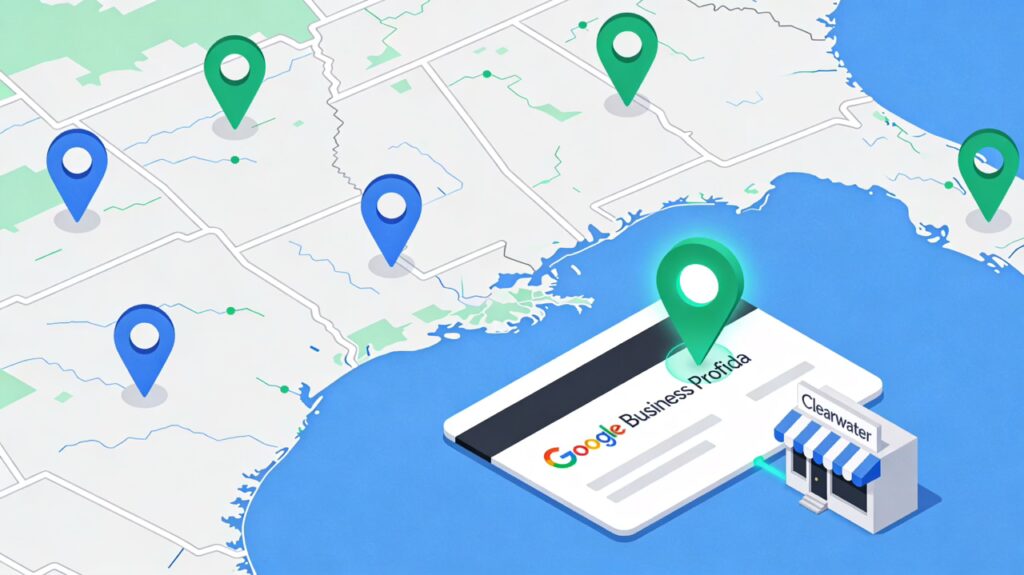 Concept Art Of A Local Business Gaining Visibility Through An Optimized Google Business Profile And Map Listing 
