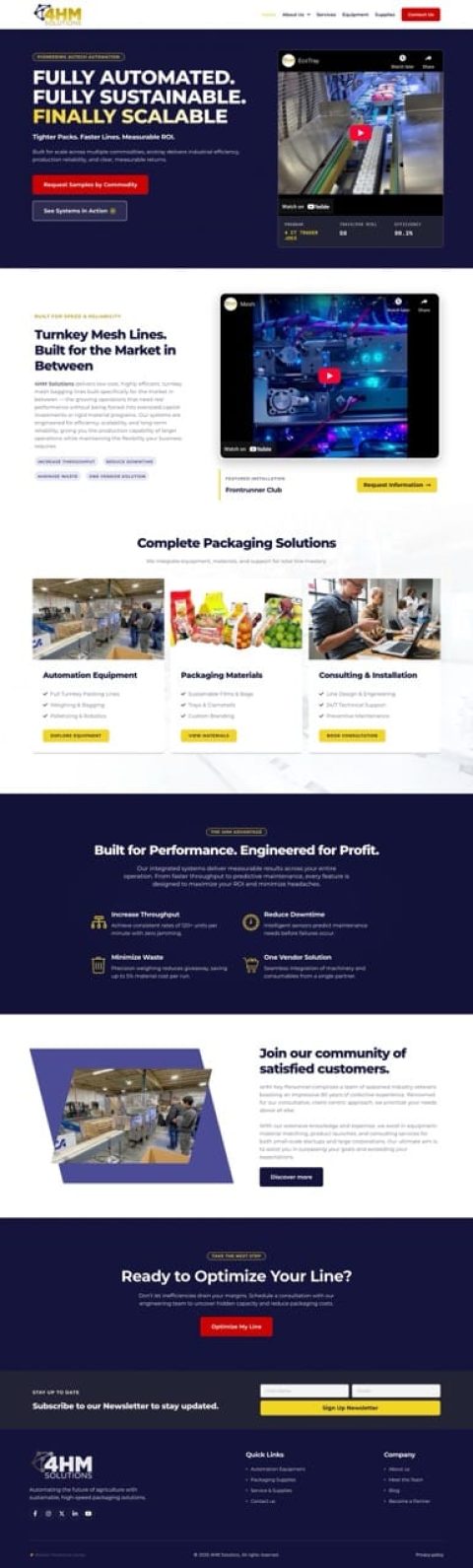 4HM Solutions Website Design Large