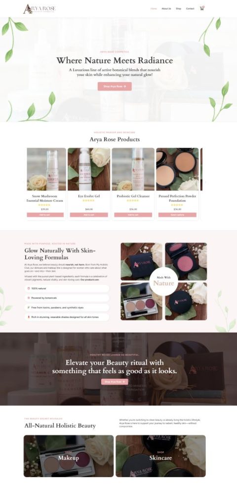 Arya Rose Web Design